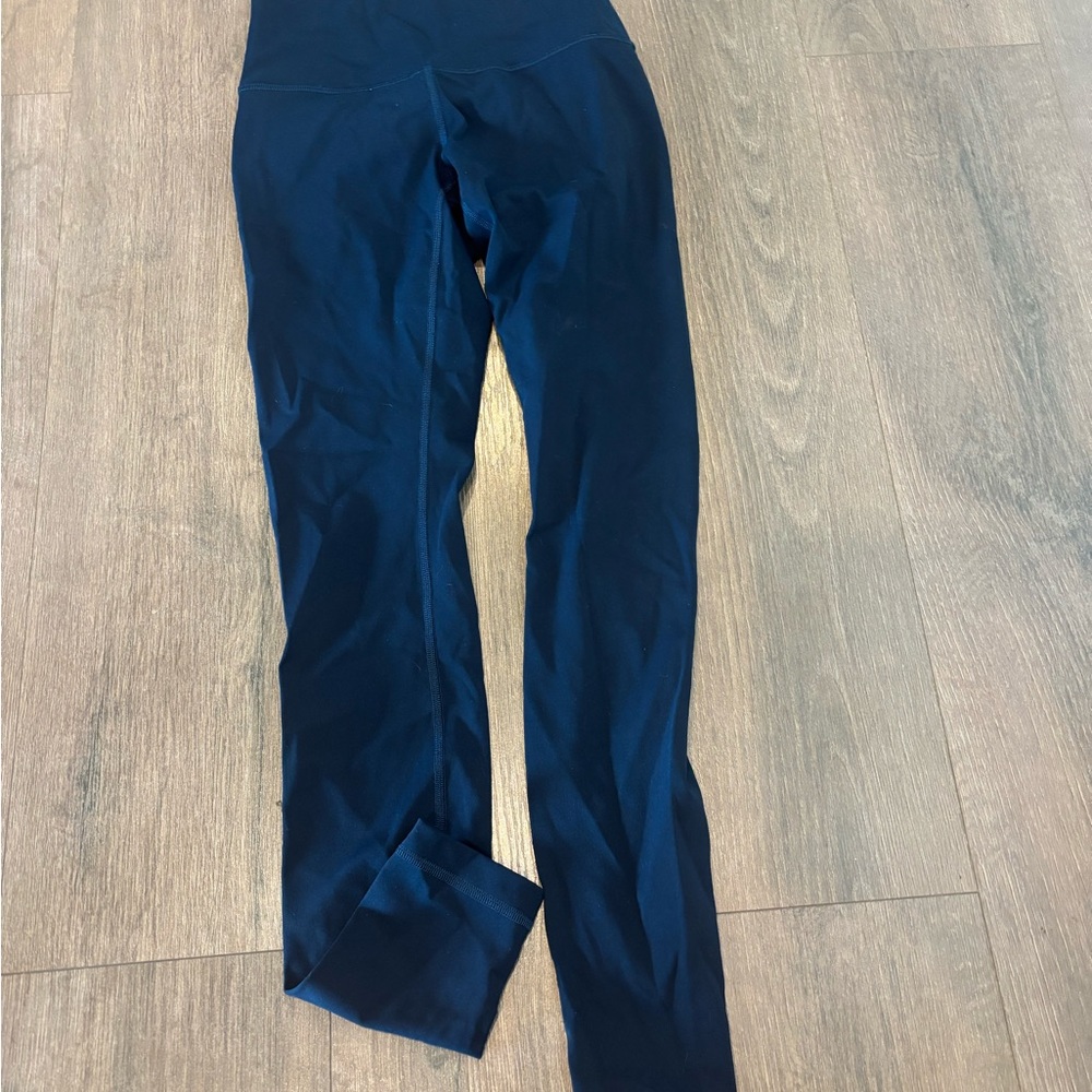 Navy Blue High-Waisted Leggings